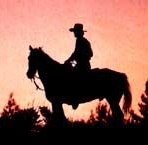 "One hundred feet above the buried turtle, the near-dead juniper, the flattened-out canyon floor, the man on the horse sat quietly in the saddle and watched, listened, waited."